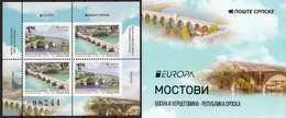 Bosnia Serbia 2018 Europa CEPT Bridges Bruecken Ponts Architecture, Booklet Carnet Markenheftchen MNH - Bosnie-Herzegovine