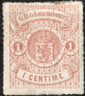 Luxembourg 1865 1c Rouletted (not Coloured) MH 1 Value Mnor Spot Above - Quality: See Scan(s) - 1859-1880 Wappen & Heraldik
