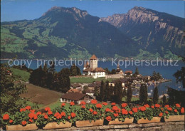 12368577 Spiez BE Schloss Schlosskirche Spiez - Andere & Zonder Classificatie