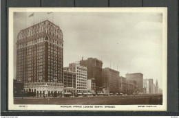 USA Chicago Michigan Avenue Looking North, Real Photo Post Card Rotary Photographic Series, Unused - Chicago