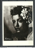 Singer Billie Holyday, Photographed 1936, Post Card Printed In USA, Unused - Zangers En Musicus