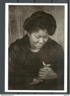 Gospel Singer Mahalia Jackson, Photographed 1962, Post Card Printed In USA, Unused - Cantantes Y Músicos