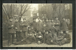 Deutschland Germany 1915 O Barmen Photopostkarte Feldpost Gruppe Soldaten Kaus Kaserne In Köln - Guerre, Militaire