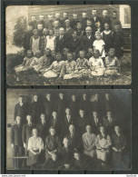 Estland Estonia Ca. 1930 - 2 Old Photographs  School Calsses Schule Klassenbilder - Europa