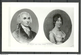USA President And Mrs. James Madison, Unused Photo Post Card Kodak - Uomini Politici E Militari