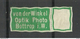 Deutschland Germany Von Der Winkel Optik Photo Bottrop Reklamemarke  Siegelmarke Seal - Other & Unclassified