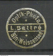 Deutschland Germany Optik - Photo L. Battre Weissensee Reklamemarke Advertising Stamp Siegelmarke Seal - Erinnofilia