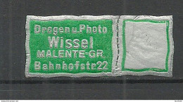 Deutschland Germany Drogen U. Photo Wissel Malente - Gr. Reklamemarke Advertising Stamp Siegelmarke Seal - Autres & Non Classés