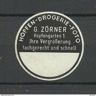 Deutschland Germany Hopfen - Drogerie - Photo G. Zörner Reklamemarke Advertising Stamp Siegelmarke Seal MNH - Sonstige & Ohne Zuordnung