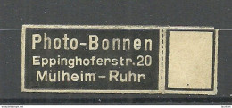 Deutschland Germany Photo - Bonnen Mülheim Ruhr Reklamemarke Advertising Stamp Siegelmarke Seal - Sonstige & Ohne Zuordnung