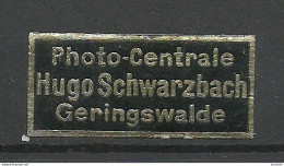 Deutschland Germany Photo-Centrale Hugo Schwarzbach Geringswalde Reklamemarke Advertising Stamp Siegelmarke - Sonstige & Ohne Zuordnung