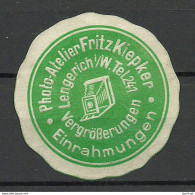 Deutschland Germany Photo-Atelier Fritz Kiepker Lengerich Reklamemarke Advertising Stamp Siegelmarke (*) - Fotografía