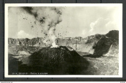 ITALY Photo Post Card Vesuvio Vulcano Unused - Other & Unclassified