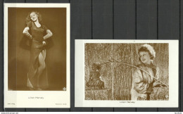2 Photo Post Cards Ca 1920 Actress Lilian Harvey - Acteurs