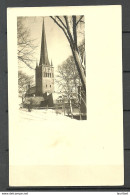 Estland Estonia Ca 1920 Church Kirche Oleviste Tallinn Photo Post Card Michel 114 As Single - Estonia
