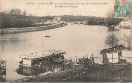 Nantes * Bords De L'erdre Et Au Fond Pont De La Tortière Avec Son éden Les Fleurs Du Vénézuela * Bateau Lavoir - Nantes