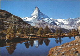 12365987 Zermatt VS Grindjisee Wasserspiegelung Matterhorn Walliser Alpen  - Other & Unclassified