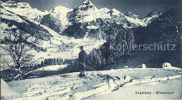 12363007 Engelberg OW Wintersport Skifahrer Alpenpanorama Engelberg OW - Autres & Non Classés