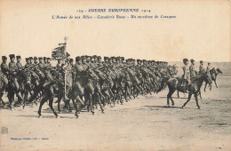 Militaria * Guerre Européenne 1914 * Armée Alliés , Cavalerie Russe , Escadron Cosaques * Russia Russie Ww1 14/18 War - Guerre 1914-18