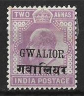INDIA..."  GWALIOR.."..KING EDWARD VII..(1901-10..)...2a....SG50Bf......MH.... - Gwalior