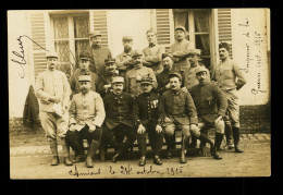 Carte Photo Militaire 1915 Amiens Depot Des Convalescents Et Blessés Legers De La Citadelle ( Format 9cm X 14cm ) - Guerre 1914-18