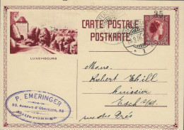 Luxembourg - Luxemburg - Carte - Postale   1936    Luxembourg     Cachet   Differdange - Stamped Stationery