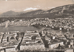 AD413 Geneve - Vue Aerienne Aerial View Vista Aerea / Viaggiata 1955 - Genève