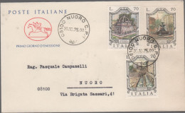 ITALIA - ITALIE - ITALY - 1975 - Fontane - 3ª Emissione - FDC Cavallino - Viaggiata Con Annullo - FDC