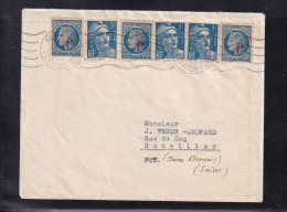 Lettreb De Paris Pour Sonvilier (CH) 1948 - Storia Postale