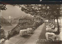 12336107 Seelisberg UR Hotel Sonnenberg Blick Von Der Terrasse Auf Bristenstock  - Andere & Zonder Classificatie