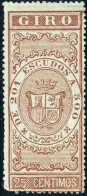ESPAGNE / ESPAÑA - COLONIAS (Cuba) 1868 Sellos Para GIRO Fulcher 650 25c Castaño - Sin Gomar - Cuba (1874-1898)