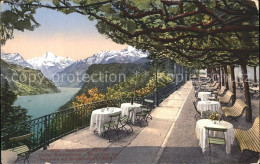 12334697 Seelisberg UR Hotel Sonneberg Terrassenblick Auf Bristenstock Seelisber - Sonstige & Ohne Zuordnung