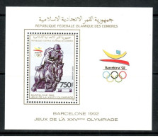 Comores 1989 - Olympic Games Barcelona 92 Mnh** - Ete 1992: Barcelone