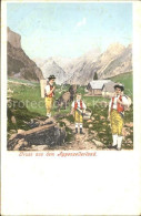 12323207 Appenzell IR Bauern Trachten Appenzellerland Alpen Appenzell IR - Andere & Zonder Classificatie