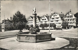 12322567 Gais AR Dorfplatz Mit Brunnen Gais - Autres & Non Classés