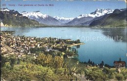 12322217 Vevey VD Panorama Lac Leman Dents Du Midi Genfersee Alpen Vevey - Andere & Zonder Classificatie