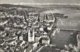 12320967 Zuerich Grossmuenster Limmat Zuerichsee Alpen Fliegeraufnahme Zuerich - Autres & Non Classés