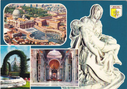 VATICAN. ROME(ENVOYE DE). MULTIVUES. CITE DEL VATICANO. .ANNÉE 1987 + TEXTE + TIMBRE - Vatikanstadt