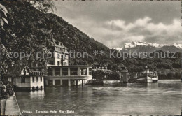 12318027 Vitznau Terminus Hotel Rigi Bahn Dampfer Alpen Vitznau - Autres & Non Classés