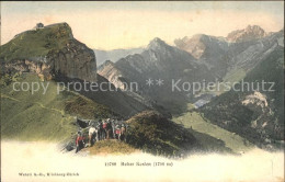 12317937 Bruelisau Berggasthaus Hoher Kasten Wandergruppe Alpenpanorama Bruelisa - Sonstige & Ohne Zuordnung