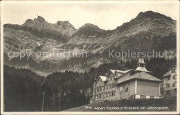 12316157 Kraezerli AR Alpen Kurhaus Mit Saentiskette Appenzeller Alpen Saentis - Autres & Non Classés