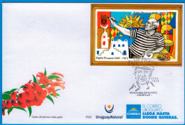 Uruguay 2024 FDC Tribute To Picasso: Special Postmark Commemorating The Bombing Of Guernica 4-29-37.-4-37. - Picasso