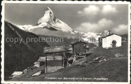 12278507 Findeln VS Mit Matterhorn Zermatt Findeln VS - Sonstige & Ohne Zuordnung