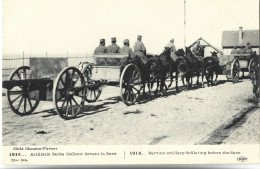 SERBIE - 1914 - Artillerie Serbe Défilant Devant La Save - Militaires - Serbien