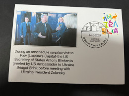 15-5-2024 (5 Z 12) Ukraine War -US Secretary Of States A. Blinken Surpise Visit To Kiev & Meeting With President Zelesky - Militaria