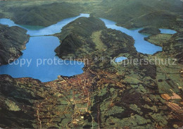 12261987 Lugano TI Panorama Aereo Del Lago Di Lugano Lugano - Other & Unclassified