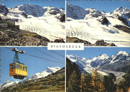 12257787 Diavolezza Berghuette Mit Piz Palue Persgletscher Piz Bernina Bergbahn  - Autres & Non Classés