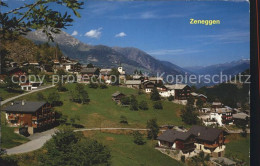 12254327 Zeneggen Ortsansicht Mit Alpenpanorama Zeneggen - Autres & Non Classés