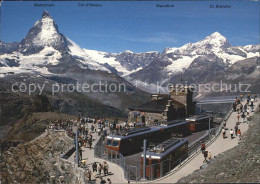 12243557 Gornergratbahn Fliegeraufnahme Bergstation Gornergrat - Autres & Non Classés