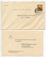 Germany 1941 Cover & Birth Announcement; Wuppertal-Vohwinkel To Schiplage; 3pf. Hindenburg - Briefe U. Dokumente